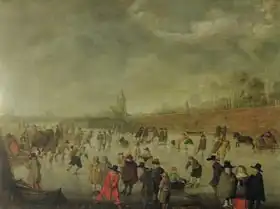 Avercamp, Barent: Skating Scene at Kampen