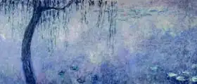 Monet, Claude: Waterlilies: Two Weeping Willows, left section, 1914-18