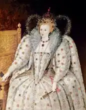 English school (16th century): Queen Elizabeth I of England and Ireland (1533-1603)