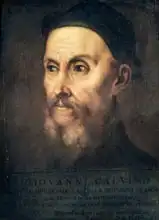 Tizian: Portrait of John Calvin (1509-64)
