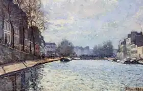 Sisley, Alfred: View of the Canal Saint-Martin, Paris