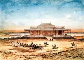 Riou, Edouard: The Empress Eugenie travelling to the Inauguration of the Suez Canal in 1869, from a souvenir album