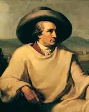 Tischbein, Johann H. W.: Johann Wolfgang von Goethe (1749-1832) in the Campagna