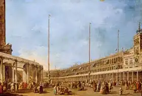 Guardi, Francesco: The Procession of the Corpus Domini through St. Mark