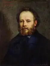 Courbet, Gustave: Portrait of Pierre Joseph Proudhon (1809-65) 1865