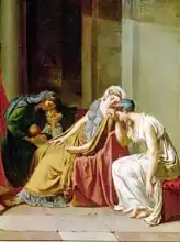 David, Jacques-Louis: The Oath of the Horatii (detail of a group of women to the right)