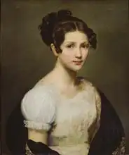 Lariviere, Charles-Philippe: Portrait of EugA?nie-Pamela LariviA?re, sister of the artist