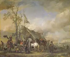 Wouwerman, Philips: Departure of the Cavalrymen