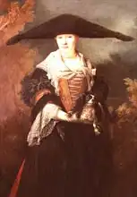 Largilliere, Nicolas de: La Belle Strasbourgeoise, possibly the nuptial portrait of the artist
