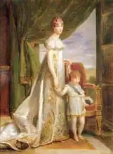 Gerard, F. P. Simon: Hortense-EugA?nie de Beauharnais (1783 - 1837), Queen of Holland and her son Charles NapolA?on Bonaparte (1803 - 1807)