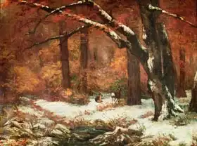 Courbet, Gustave: The Deer Retreating