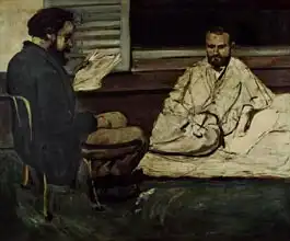 Cézanne, Paul: Paul Alexis (1847-1901) Reading a Manuscript to Emile Zola (1840-1902) 1869-70