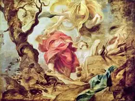 Rubens, Peter Paul: The Sacrifice of Isaac, sketch for section of ceiling in the Jesuit Church, Antwerp, 1620-21