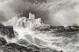 Foster, Myles Birket: Turnbury Castle, engraved by S. Bradshaw, printed by Cassell and Company Ltd