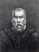 Tintoretto, Jacopo Robusti: Tintoretto, engraved by Delaistre