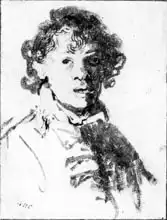 Rembrandt, van Rijn: Self-portrait as a young man