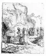 Rembrandt, van Rijn: Christ carried to the tomb