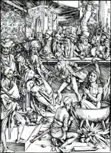 Dürer, Albrecht: St. John the Evangelist being tortured in a vat of boiling oil, from the 