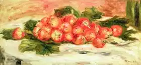 Renoir, Auguste: Strawberries on a White Tablecloth