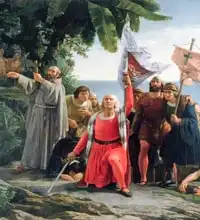 Puebla Tolin, Dioscoro Teofilo: The First Landing of Christopher Columbus (1450-1506) in America