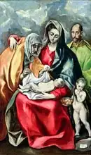 El Greco: The Holy Family with St.Elizabeth, 1580-85