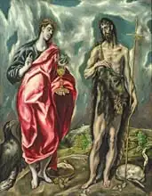 El Greco: St John the Evangelist and St. John the Baptist, 1605-10