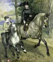 Renoir, Auguste: Horsewoman in the Bois de Boulogne