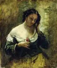 Corot, J. B. Camille: The Girl With The Rose