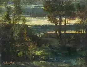Courbet, Gustave: Evening Landscape