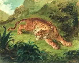 Delacroix, Eugene: Tiger and Snake