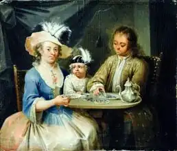 German school (18th century): Family Portrait