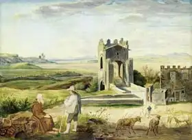 Hess, Heinrich Maria von: Campagna Landscape near the Nomentano Bridge