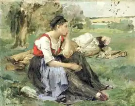 Bastien-Lepage, Jules: Resting Peasants