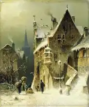 Schlieker, August: A Small Town in the Rhine