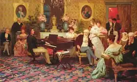 Siemiradzki, Hendrik: Chopin Playing the Piano in Prince Radziwill
