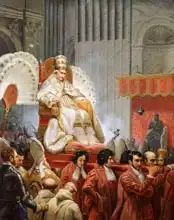 Vernet, Emile Jean Horace: Pope Pius VIII (1761-1830) in St. Peter