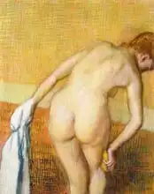 Degas, Edgar: Femme Prennant au Bain