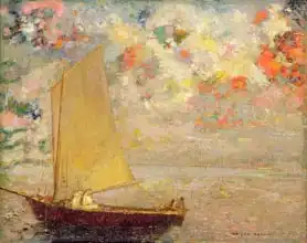 Redon, Odilon: Sailboat