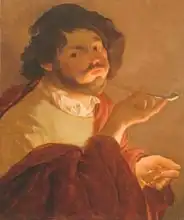 Brugghen, Hendrick: A Bravo Smoking
