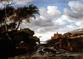 Ruisdael, Jacob: Rocky Landscape with a Waterfall
