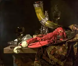 Kalf, Willem: Still Life with the Drinking-Horn of the St. Sebastian Archers