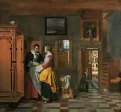 Hooch, Pieter de: Interior with Women beside a Linen Cupboard