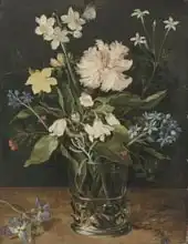 Brueghel, Jan, the elder: Still Life with Flowers in a Glass