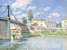 Sisley, Alfred: The Bridge at Villeneuve-la-Garenne