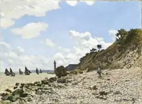 Monet, Claude: The Beach at Honfleur, 1864-1866