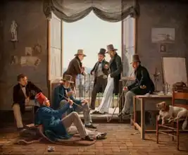 Hansen, Constantin: A Group of Danish Artists in Rome