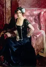 Sorolla y Bastida, Joaquin: Clotilde in an Evening Dress