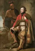West, Benjamin: Colonel Guy Johnson and Karonghyontye (Captain David Hill)