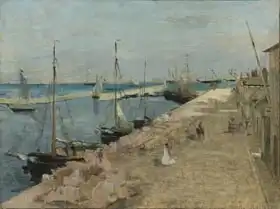 Morisot, Berthe: The Harbour at Cherbourg