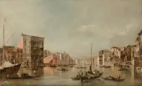 Guardi, Francesco: The Grand Canal in Venice with Palazzo Bembo